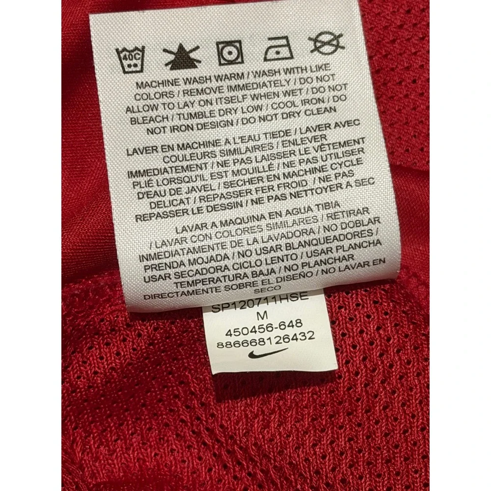 Nike US Soccer Federation Training Jersey Mens Medium Red World Cup Fútbol